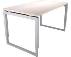Offeco Bureau Harlow - Bureau - Bureautafel - Vergadertafel - Gaming bureau - Game bureau - Computertafel - Desk - Bureau Aluminium - Verstelbaar bureau - Gaming Desk - Bureau tafel - Bureau verstelbaar -  Wild peren  - 200x80cm
