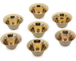 Offerschaaltjes Goudkleurig - Set van 7 stuks - 5 cm - Messing