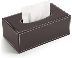 Office Car Leather Tissue Box - Bruin