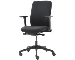 Office Hero® Pharaoh Ergonomische Bureaustoel - Bureaustoelen voor Volwassenen - Verstelbaar - Zwart - Stof - Gemonteerd geleverd