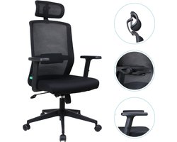 OfficeSense OS100 Ergonomische Bureaustoel NEN-1335 - 3D Armleuningen - Bureaustoelen voor Volwassenen Zwart