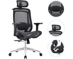 OfficeSense OS150 Bureaustoel – Ergonomische Bureaustoel – 4D Armleuningen – Volledig Mesh Design – Bureaustoelen voor Volwassenen