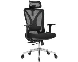 OfficeSense OS240 Ergonomische Bureaustoel – Bureaustoelen voor volwassenen – 3D Armleuningen – Bureaustoel met Hoofdsteun – Office Chair