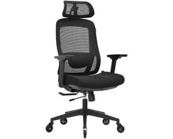 OfficeSense OS250 Ergonomische Bureaustoel – 3D Armleuningen – Mesh Rug – Bureaustoelen voor volwassenen - Verstelbare Hoofdsteun – Office Chair
