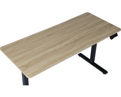 OfficeSense OS50 Zit Sta Bureau Elektrisch 140 x 60 CM - Verstelbaar in hoogte - Licht Eiken Blad