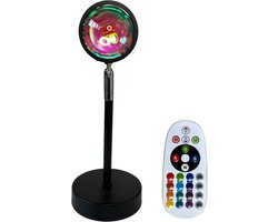Ogima© - Sunset Lamp – Projectorlamp – Maak Jouw Perfecte Foto/ Video - 180 Graden Draaibaar - Ongelimiteerd Aantal Kleurcombinaties - Sfeerverlichting – Inclusief App Bediening - Tiktok Lamp