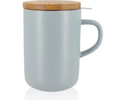 OGO Living - Theemok met zeef en deksel - Grijs 475 ml