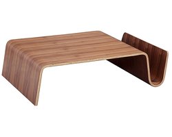 OHNO Furniture Oakland Koffietafel - Bruin, Walnoothout, Bijzettafel, Salontafel