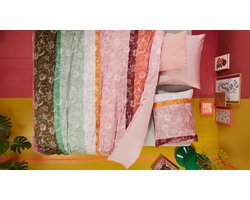 Oilily Blooming Stripe Dekbedovertrek - Tweepersoons - 200x200/220 cm - Multi