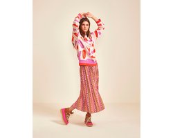 Oilily - Kaleidoscope pullover long sleeves crew neck - Beige - XL