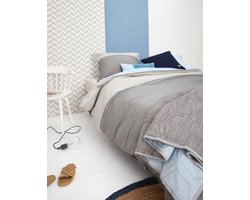 Oilily-Oilily Linen Breeze Dekbedovertrek - Grijs-Dames