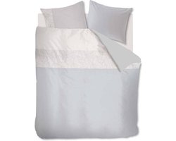 Oilily Vibrant Leaves - Dekbedovertrek - Tweepersoons - 200x200/220 cm + 2 kussenslopen 60x70 cm - Licht grijs