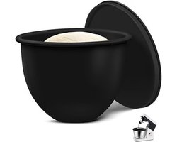 OIMG Siliconen mengkom Liner - Mengkom Vervanging - Vaatwasmachinebestendig - herbruikbare siliconen kom voeringset - Mengkom Geschikt voor KitchenAid 4.5-5 Quart Tilt-Head Stand Mixers Artisan & Classic Series van - 5 QT Mengkom - zwart