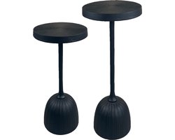 Oist Design Vita set van 2 Side Tables - Aluminium Black