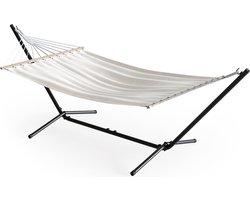 OK-Living Hangmat – 190 x 120 cm Metalen frame Wit