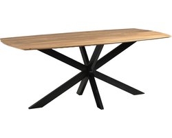 Old Inn - Eetkamertafel Mango Deens ovaal 240x100 cm met Spinpoot