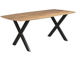 Old Inn - Eetkamertafel Mango Deens ovaal 240x100cm met X poot