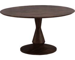 Old Inn - Eetkamertafel Mango Rond Walnoot 150cm