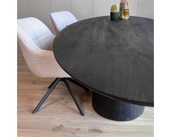 Old Inn - Eetkamertafel Oslo 150cm Zwart