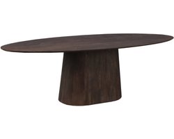 Old Inn - Eetkamertafel Oslo ovaal Bruin 200cm