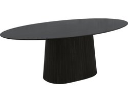 Old Inn - Eetkamertafel Rome ovaal 160cm zwart