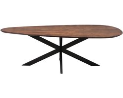 Old Inn - Eettafel Druppel Organisch Walnoot 160cm