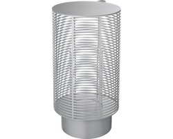 Olea Windlicht Silver | Lichtgrijs | Staal
