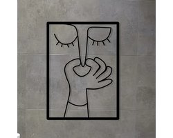 OliaLiving® Wc Wanddecoratie Metaal - Modern & Grappig - Metalen Muurdecoratie - Wc Decoratieve Accessoires - Wc Wanddecoratie - Wc Decoratie Spreuken - Wc Wanddecoratie - Wc Poster - Toilet Muurdecoratie - Grappige Wc Decoratie Wandkunst