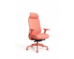 Olico Ergonomische Bureaustoel met Hoofdsteun en 3D-armleggers - Rood