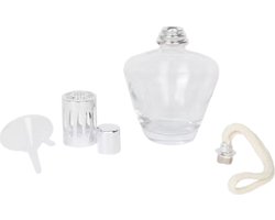 Oliebrander Transparant / Zilver - Geur - Geur olie - Woonaccessoires - Zelf vullen - Diffuser