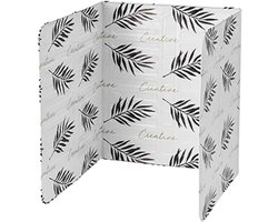 Oliekeerschot - opvouwbaar spatscherm spatbord - oliekeerschot tegen oliespatten en verbranding - 28.5*28.5*33cm - oliekeerschot voor gasfornuizen - warmte-isolatieschot - keukengereedschap - geschikt voor frituren, keuken, restaurant - zwart en wit