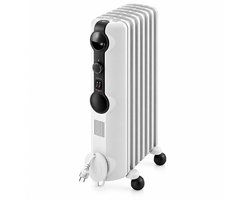 Olieradiator 1500W – Stille Elektrische Kachel met 3 Warmtestanden en Thermostaat – Voor 45 m³ – Grijs