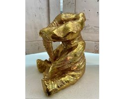 Olifant Horen Goud - Beeld - Olifantje - Sfeervol - Gevoel - Zintuig - Zintuigen - Decoratief - Woonaccessoires - Woonaccessoire - Sfeer - Interieur - Inrichting - Wonen - Woon - Deco - Decoratie - Kleur - Gold - Mooi - Beauty - Gaaf - Beeldje - Cool