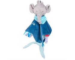 Olifant - Knuffeldoekje - Baby - Peuter - Kleuter - Kraamcadeau - Babyshower - Babykamer Decor - Accessoires - Speelgoed- Kinderen - Kinderkamer- Kinderwagen Speeltje - Autostoelspeeltje - Jongen & Meisje - Baby knuffels