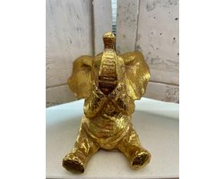Olifant Zwijgen Goud - Beeld - Olifantje - Sfeervol - Gevoel - Zintuig Zintuigen - Decoratief - Woonaccessoires - Woonaccessoire - Sfeer - Interieur - Inrichting - Wonen - Woon - Deco - Decoratie - Kleur - Gold - Mooi - Beauty - Gaaf - Beeldje - Cool