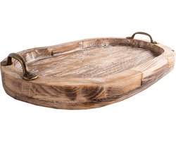 Oliva's – Dienblad / Serveerschaal / Houten plateau - Ovaal - 46 x 32 cm – Hout