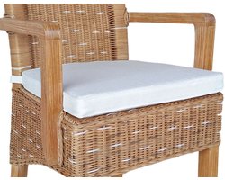 Olivia | zitkussen | wit | leinen | speciaal voor stoelen met armleuningen | sierkussens | kussens woonkamer | decoratie kussens | dutch decor kussen | luxe sierkussens | kussen voor tuinbank | kussen voor bank | Wood Selections