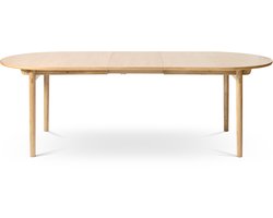 Olivine Kjeld Verlengstuk voor Ovale Eettafel - Hout - Tafel Verlengen - Scandinavisch - Naturel - 45 x 100 cm