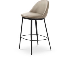 Olivine Lou barkruk kunstleer taupe - 68 cm