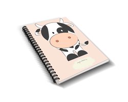 Ollie & Tigger kinderopvang dagboek, gastouder kinderdagverblijf dagboekje  Koe - baby - peuter - oppasboekje - opvangboekje - invulboekje - ringband