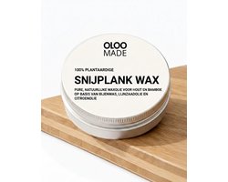 OLOO MADE Snijplank Wax – Hout Olie Waxolie – 100% Natuurlijk – Voor Hout en Bamboe – Snijplank en Tapasplank Onderhoud – Voedselveilig