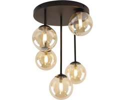 Olucia - Design plafondlamp amber, Stacy - Vorm: Rond