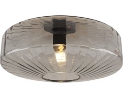 Olucia - Design plafondlamp grijs, Sevda - Vorm: Rond