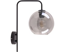 Olucia - Design wandlamp grijs, Giada, met schakelaar - Vorm: Rond