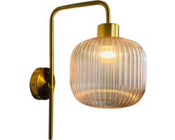 Olucia - Design wandlamp roze, Charlois - Vorm: Rond