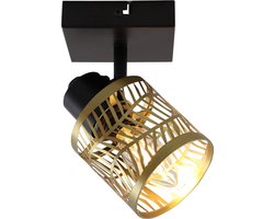 Olucia - Metalen plafondspot messing, Marli - Vorm: Vierkant