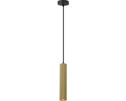 Olucia - Moderne hanglamp messing, Nadi - Vorm: Cilinder
