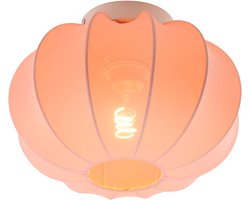 Olucia - Moderne plafondlamp roze, Deborah - Vorm: Ovaal