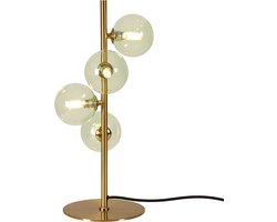 Olucia - REMO - Tafellamp - Groen / Messing - 4L - Vorm: Rond