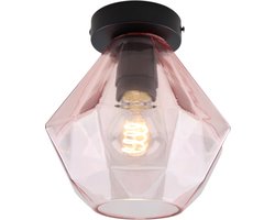 Olucia - Retro plafondlamp roze, Anoek - Vorm: Overig